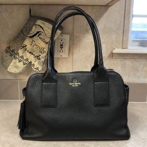 Kate Spade Black Leather Shoulder Handbag